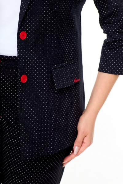 Брюки, жакет БелЭльСтиль 412-3_03_22+586-2_87_22 точки - фото 4