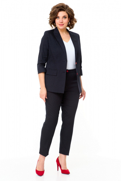 Брюки, жакет БелЭльСтиль 412-3_03_22+586-2_87_22 точки - фото 1