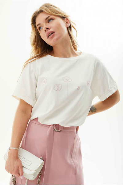 Блуза Mislana 891/1 бл_молочный - фото 1