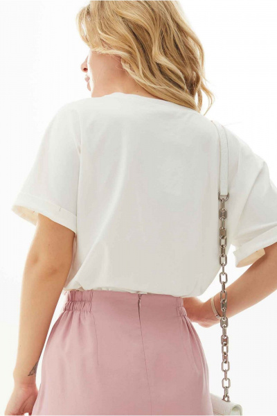 Блуза Mislana 891/1 бл_молочный - фото 4