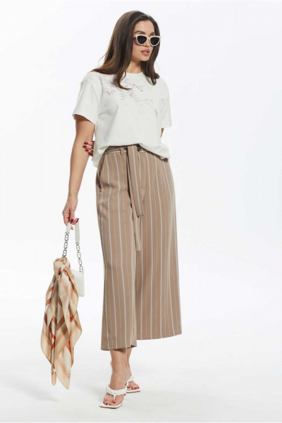 Блуза Mislana 885 бл_молочный - фото 8