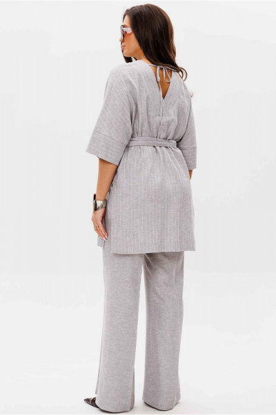 Блуза, брюки Mislana 11101 серый_закрытые_плечи - фото 7