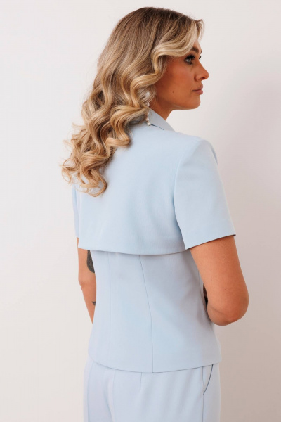 Брюки, жакет Мода Юрс 2917 голубой - фото 6