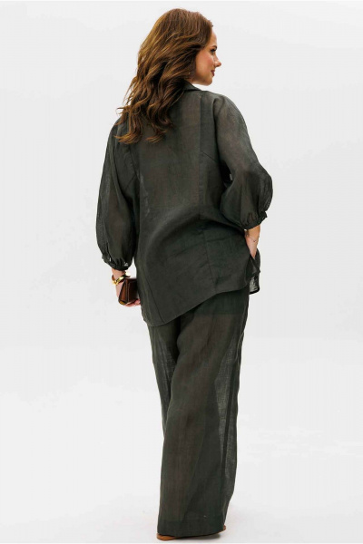 Блуза, брюки Mislana 11093 темно-зеленый - фото 9