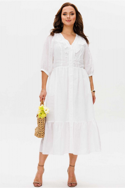 Платье Mislana 11100 белый - фото 7