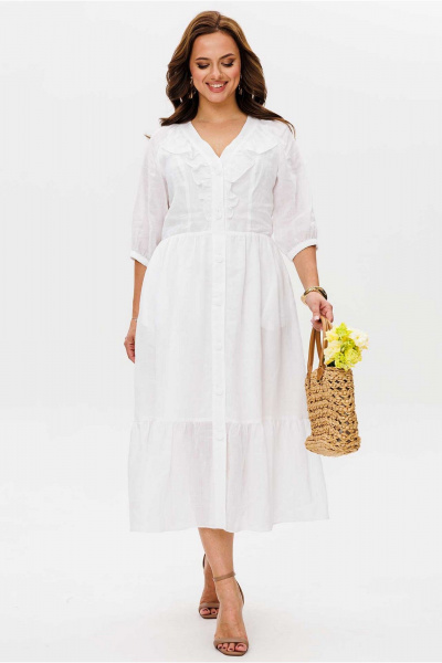 Платье Mislana 11100 белый - фото 5