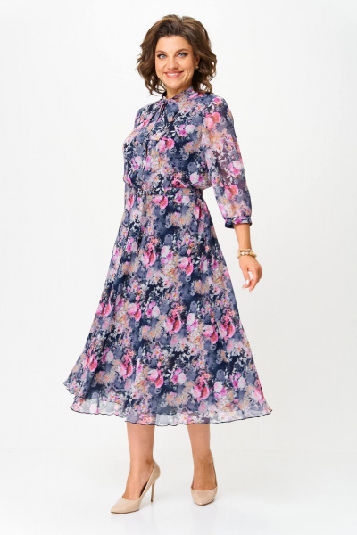 Платье Slaviaelit 460-2 мультиколор - фото 1