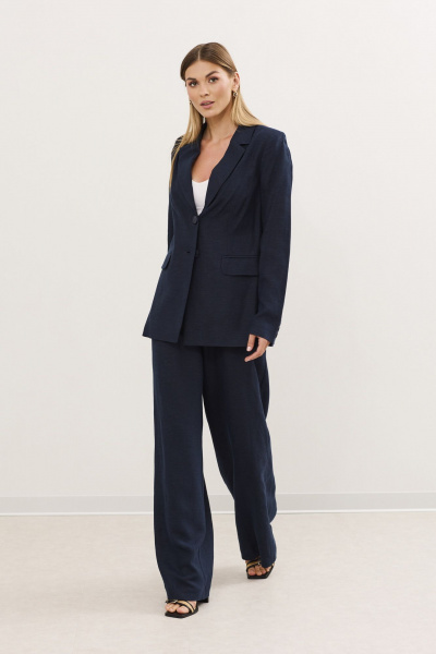 Брюки, жакет DAVA 2210 темно-синий - фото 6