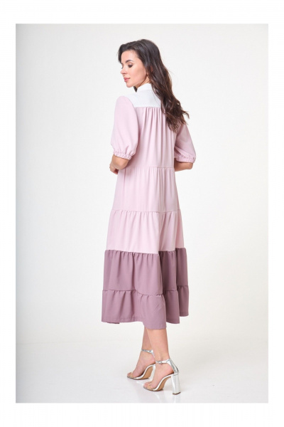 Платье Anelli 1057 черничный - фото 3