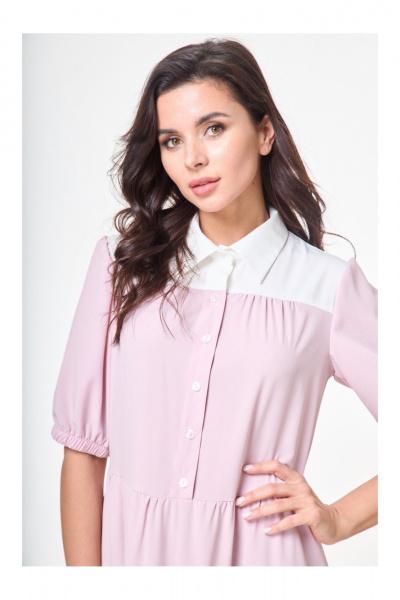 Платье Anelli 1057 черничный - фото 2