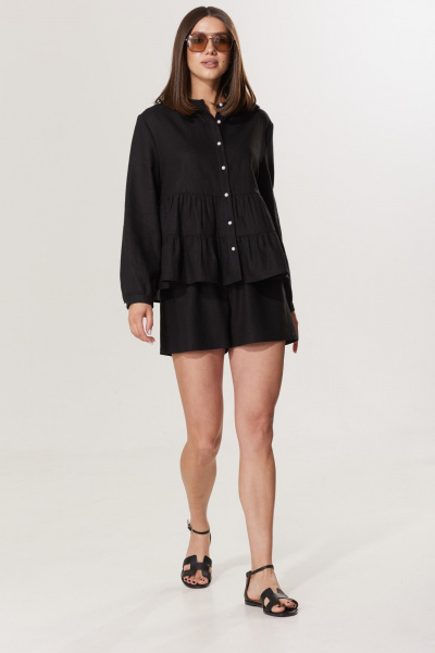 Блуза T.N.D М119 черный - фото 5