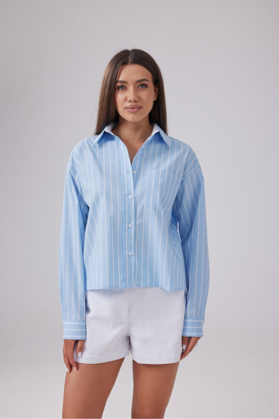 Рубашка T.N.D М138 голубой - фото 1