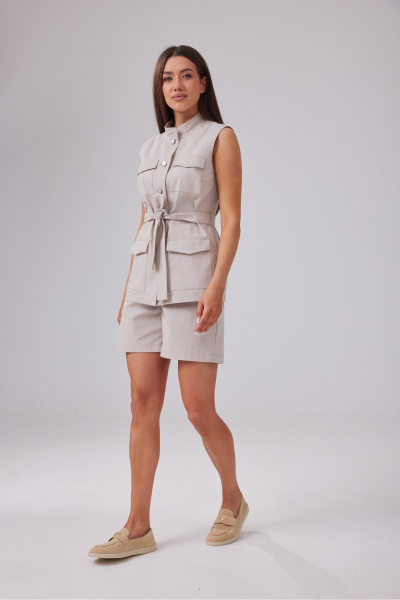 Жилет T.N.D М151 бежевый - фото 5