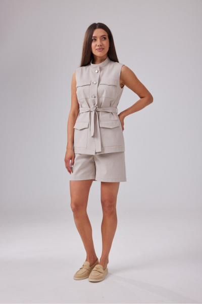 Жилет T.N.D М151 бежевый - фото 1