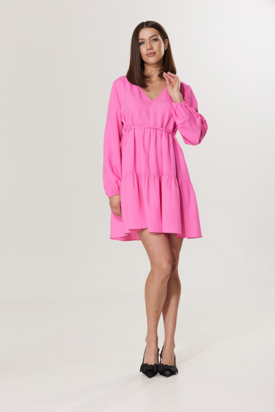 Платье T.N.D М219 розовый - фото 6