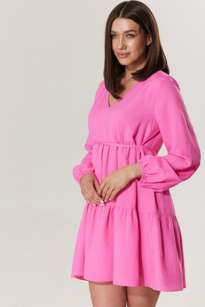 Платье T.N.D М219 розовый - фото 5