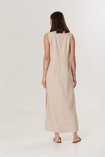 Платье T.N.D М217 бежевый - фото 5