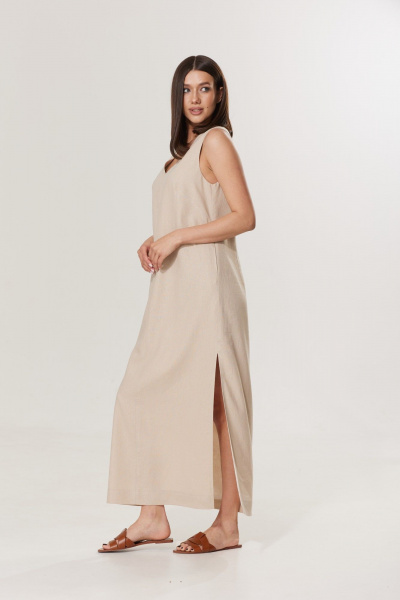 Платье T.N.D М217 бежевый - фото 4