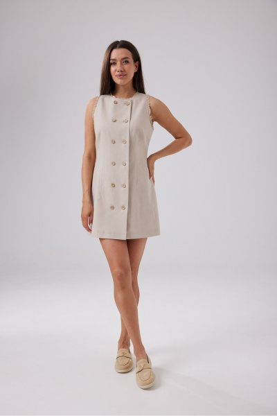 Платье T.N.D М235 бежевый - фото 4