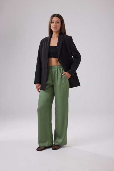 Брюки T.N.D М351 зелeный - фото 3