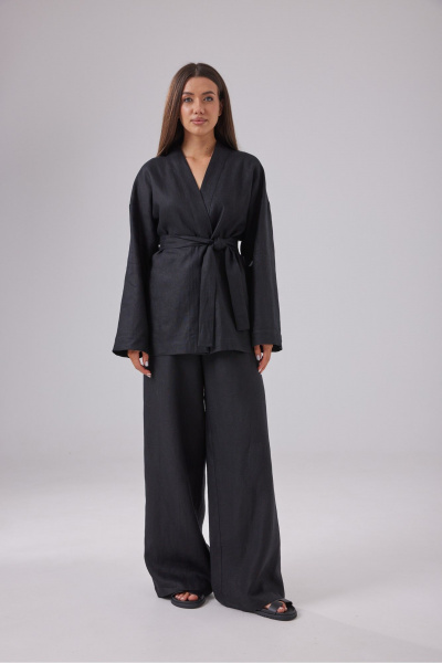 Блуза, брюки T.N.D M438 черный - фото 1