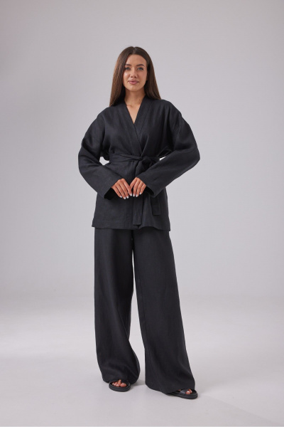 Блуза, брюки T.N.D M438 черный - фото 4