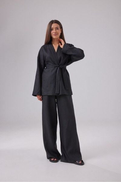 Блуза, брюки T.N.D M438 черный - фото 3