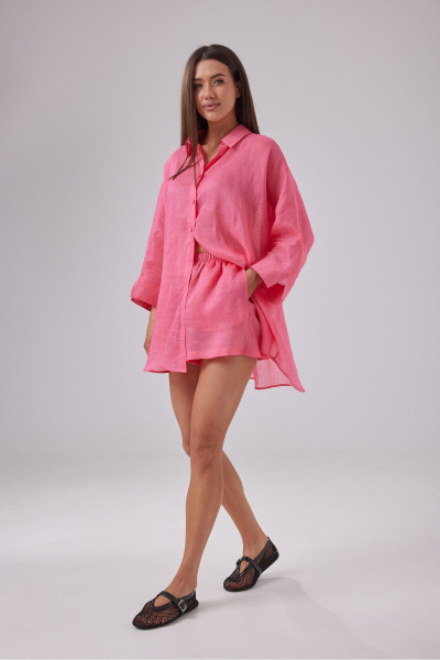 Рубашка, шорты T.N.D М443 розовый - фото 6