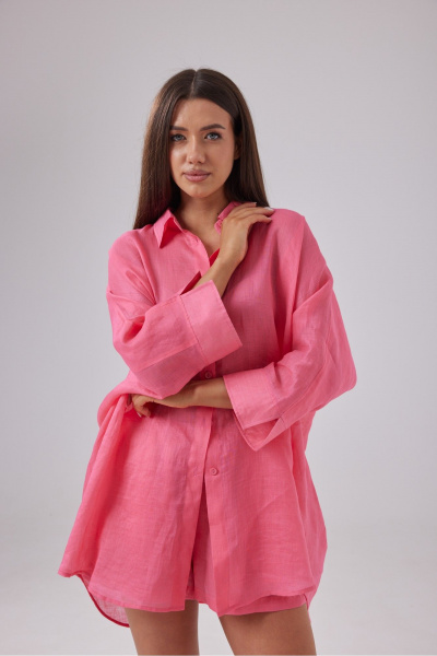 Рубашка, шорты T.N.D М443 розовый - фото 2