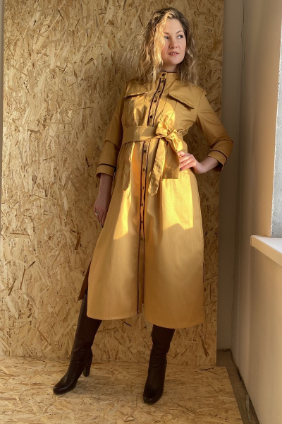 Платье милитари с отделкой из декоративной тесьмы Pavlova 094 - фото 2