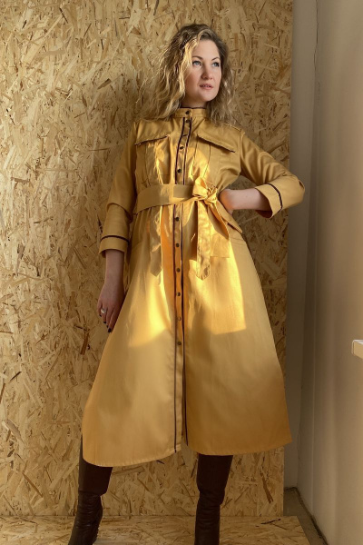 Платье милитари с отделкой из декоративной тесьмы Pavlova 094 - фото 1