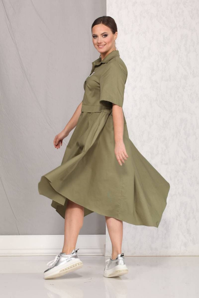 Платье Beautiful&Free 1914 хаки - фото 5