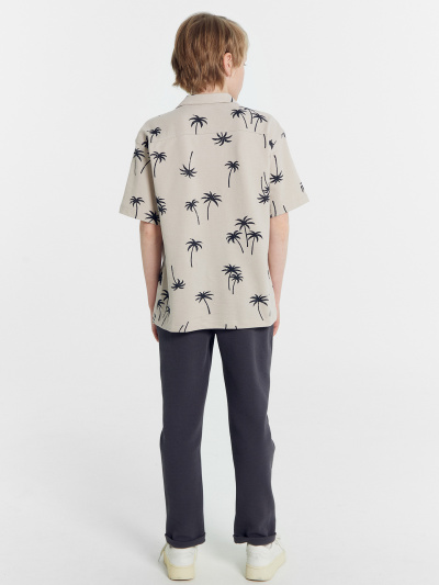 Рубашка Mark Formelle 113445/24-27207Ц-11 пальмы_на_тепло_сером - фото 18
