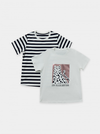 Футболка Mark Formelle 117835-2/24-27802П-5 белый_черно_белая_полоска_3_сл_1изд_печ_на_пол_(ф - фото 19