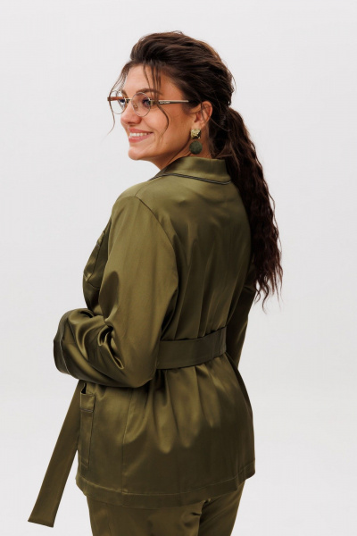 Блуза, брюки Anelli 1619 оливковая_роща - фото 6