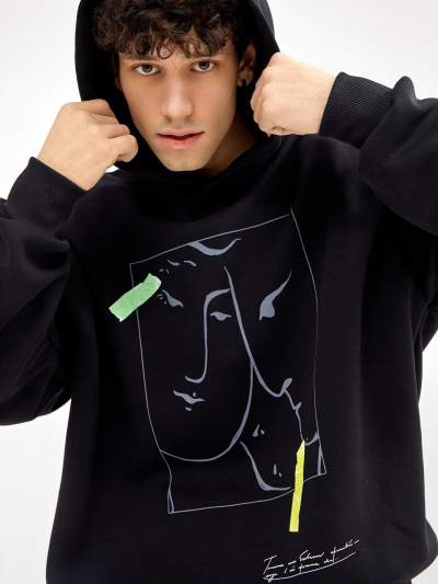 Худи Mark Formelle 121816/22/2799П-7П черный_печать_3_сл_на_пол_ТП - фото 18