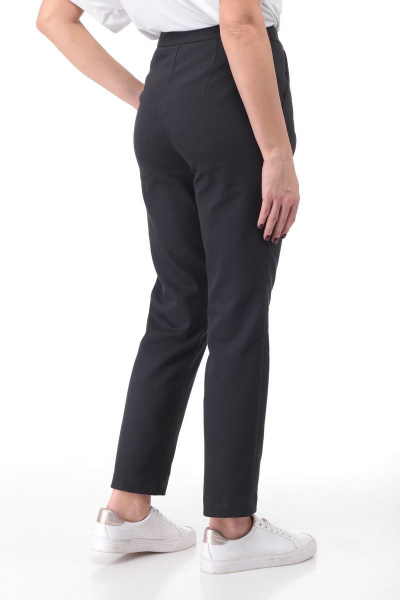 Брюки зауженные с высокой посадкой из джинсовой ткани Angelina & Сompany 478/3 черный - фото 3