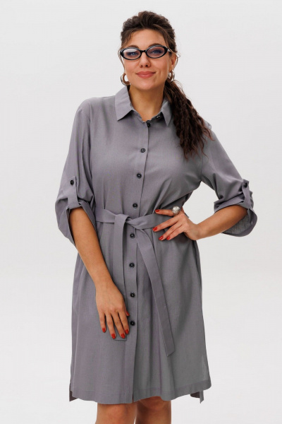 Платье Anelli 1579 графитовый_шепот - фото 2