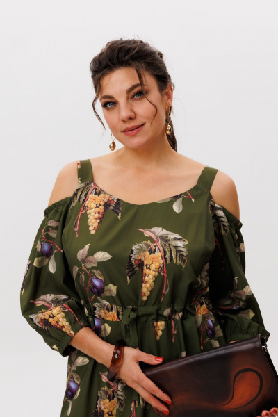 Платье Anelli 1615 виноградная_лоза - фото 7