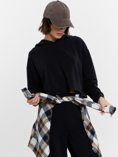 Худи Mark Formelle 122965/24-29694Ц-2 черный - фото 56