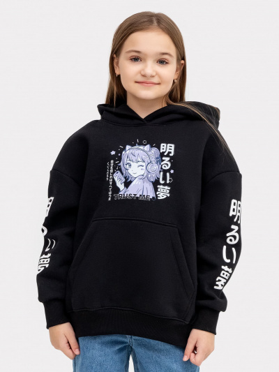 Худи Mark Formelle 127886-1/22/24320П-7П черный_печать_2_сл_на_пол_1_сл_ПР_рукав_1_сл_ЛВ_ - фото 60