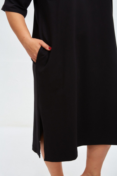 Платье OVERYOU М203/2 черный - фото 6