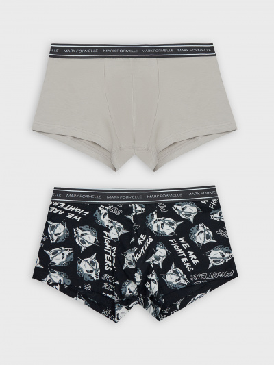 Трусы Mark Formelle 411124-2/25-4874П-5 серый_пепел_роботы_на_черном - фото 23