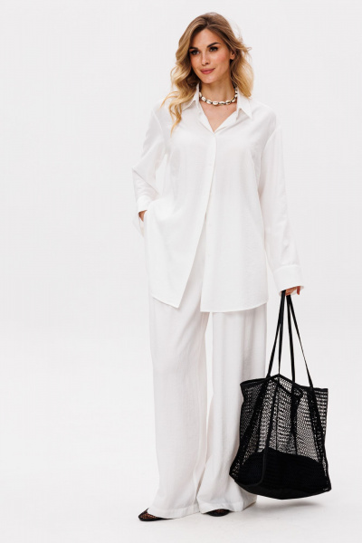 Брюки EOLA 2854 молочный - фото 6