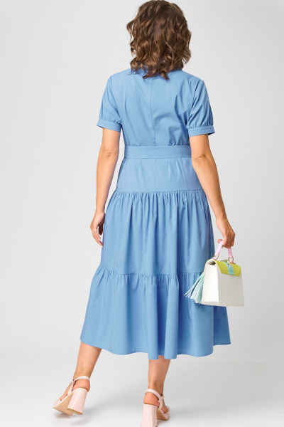 Платье EVA GRANT 7168С голубой - фото 6