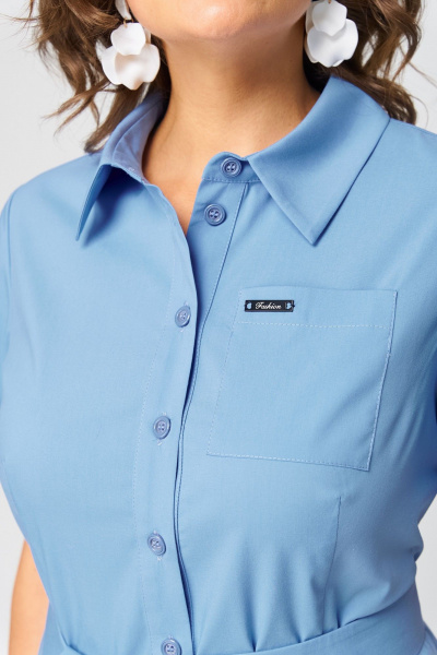 Платье EVA GRANT 7168С голубой - фото 10