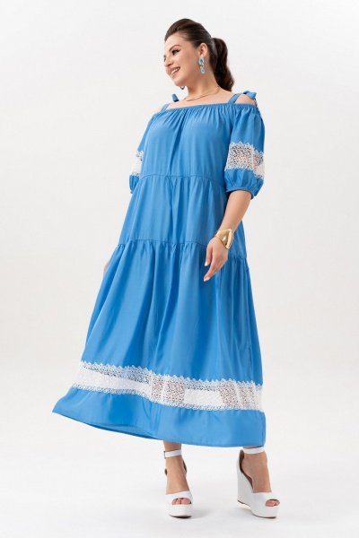 Платье Andina 830-3 индиго - фото 14