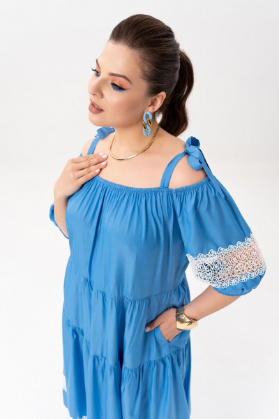 Платье Andina 830-3 индиго - фото 12