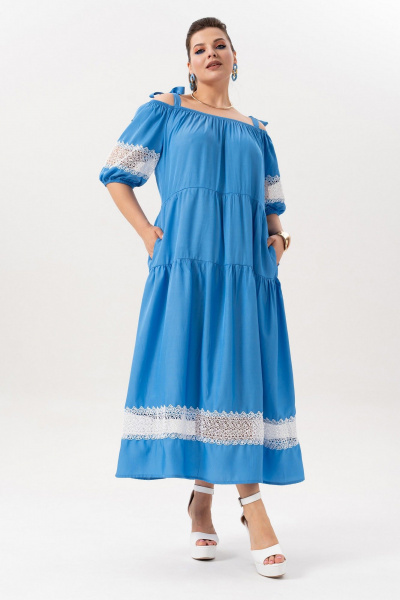 Платье Andina 830-3 индиго - фото 9