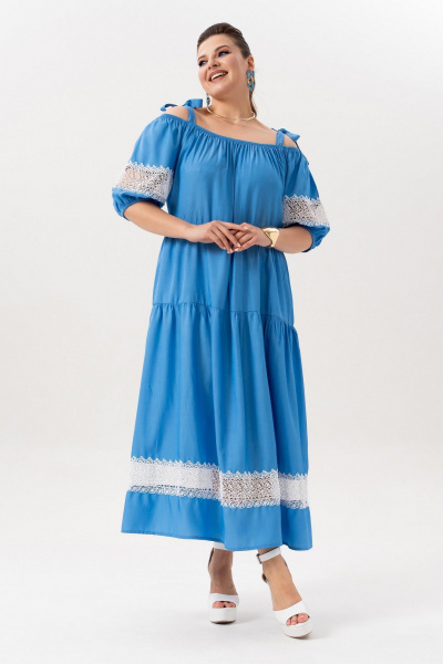 Платье Andina 830-3 индиго - фото 8